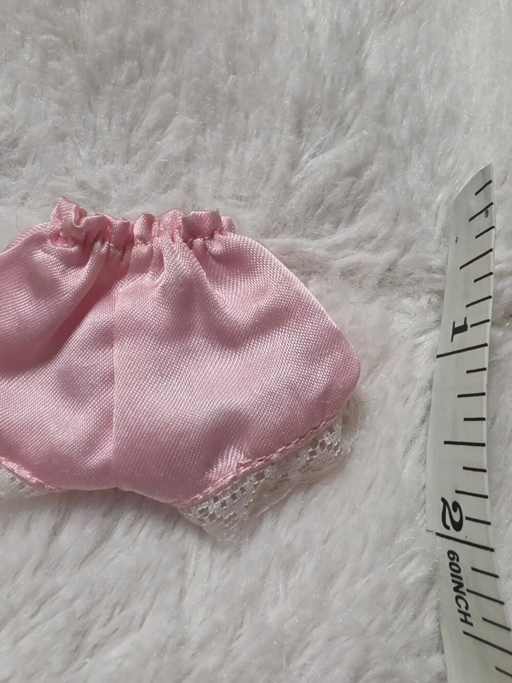 Vintage 1991 Vogue Ginny Doll Pink Satin Lace Panties Underwear Dakin